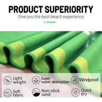 Corporate Gift Custom Microfiber Beach Towel Large Size Printed Beach Towel Lightweight Fast Dry Bulk Supply Beach Towel