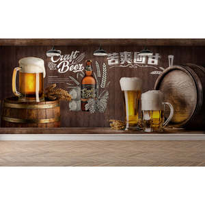 Papel Tapiz Fotográfico 3D Personalizado, Mural Retro Nostálgico de Cerveza para Restaurante, Bar, KTV, <span class=keywords><strong>Bodega</strong></span>, Papel Tapiz Autoadhesivo - Product Image 4