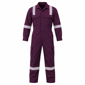 Combinaisons de travail personnalisées pour la construction, l'usine, le travail industriel, uniforme utilitaire en coton mélangé durable, fourniture OEM - Product Image 6