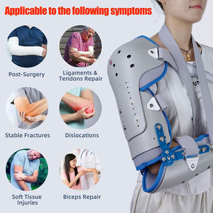 Koruyucu nefes dirsek desteği omuz kol kırığı sabitleme Brace için kayış ile menteşeli dirsek bilek el Brace - Product Image 6