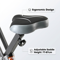 Vélo pliable de type X, 8 niveaux de résistance magnétique, fitness, sport, vélo d'appartement, exercice aérobie