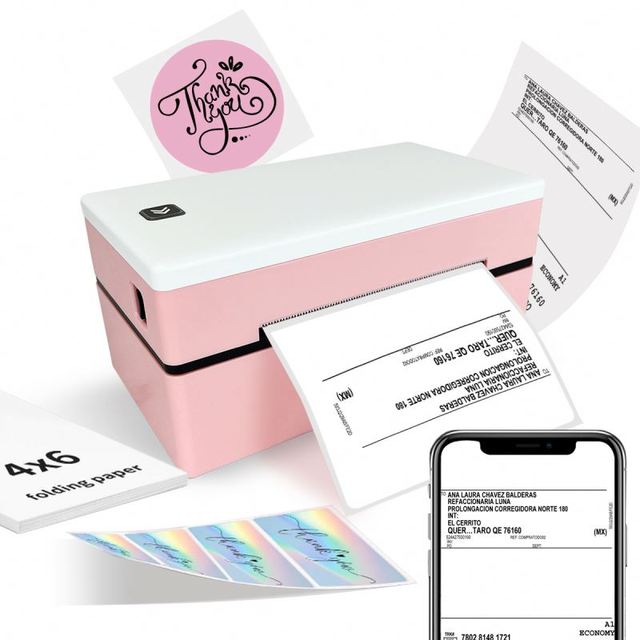 Marklife D200 110mm 4 Inch Direct Thermal USB Wireless Barcode Sticker Printer 203dpi Stock Shipping Label Imprimante Thermique