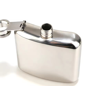 Meilleures ventes : Gourde carrée 301-400ml avec tige de connexion en acier inoxydable 304, gourde à whisky portable, bouteille de vin pour l'extérieur - Product Image 6