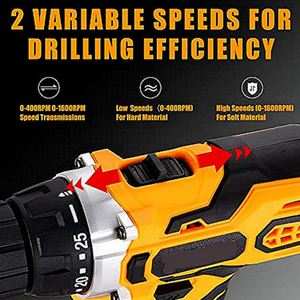 Taladro Inalámbrico de Impacto de Iones de Litio de Calidad con Logotipo Personalizado al por Mayor 2024, Taladro Inalámbrico de 21 V - Product Image 4