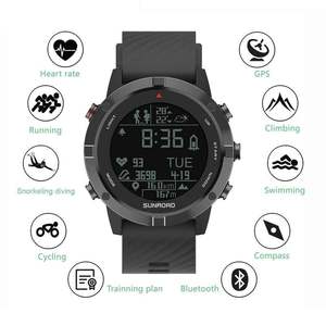 Montre intelligente <span class=keywords><strong>GPS</strong></span> pour hommes 10ATM étanche pour les sports d'extérieur et le triathlon Caractéristiques Altimètre Baromètre <span class=keywords><strong>Strava</strong></span> Partager - Product Image 3