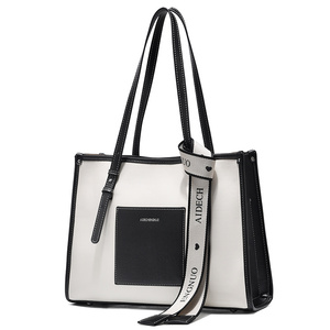 2022 nouveau sac à main <span class=keywords><strong>noir</strong></span> <span class=keywords><strong>et</strong></span> <span class=keywords><strong>blanc</strong></span> pour femmes sac à main pour femmes Premium sac à main simple sac à épaule pour femmes sac - Product Image 1