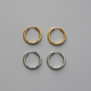 Boucles d'oreilles en acier inoxydable étanche plaqué or 18 carats PVD, bijoux de mode, fabricant sur mesure - Product Image 1