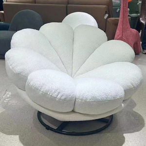 Fauteuil à pétales de style européen moderne, forme ronde, en velours, pivotant, canapé lounge avec fonction de <span class=keywords><strong>massage</strong></span>, fauteuil pouf relax - Product Image 4