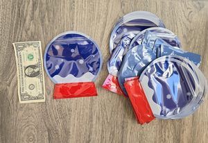 Bolsas de Regalo Navideñas Personalizadas con Diseño de Nieve, Bolsas de Celofán Transparentes Reutilizables, Bolsas de Regalo con Globo de Nieve para Empacar Galletas - Product Image 5