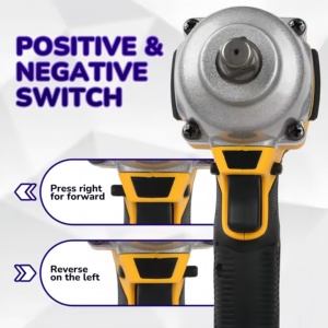 Clé à chocs <span class=keywords><strong>électrique</strong></span> <span class=keywords><strong>sans</strong></span> balais rechargeable DeW DCF900 20V, entraînement 1/2 po, 900 Nm, 2200 ipm, distributeur d'outils B2B, OEM, ODM - Product Image 6