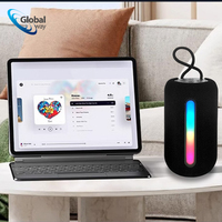 Enceinte Bluetooth sans fil - Mini Boom Box portable 8,6x8,6x9 cm avec lumières LED, cadeau promotionnel idéal pour la maison et l'extérieur