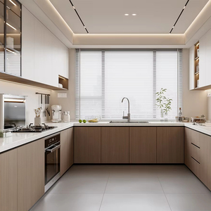 ตู้ครัวสำเร็จรูป MDF แบบโมดูลาร์ Lesso Home พร้อมระบบยกอะลูมิเนียม ดีไซน์ทันสมัย ตู้ครัวไฟฟ้า - Product Image 1