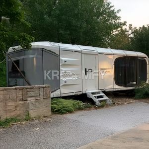 Maison-capsule de luxe préfabriquée en forêt à prix avantageux pour les voyages - Product Image 5