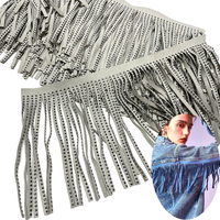 Fr005 Vente en gros de garnitures à franges en daim synthétique personnalisables pour vêtements