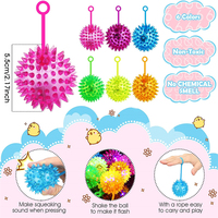 Balles lumineuses Favors Fidget Spiky Toy Soulagement du Stress Spike Balle en caoutchouc Football volley-ball Led Clignotant Spiky Balls