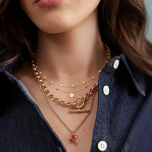 Lucky Calf Enamel Necklace 18K Gold Plated Waterproof Cow Bull <strong>Animal</strong> Pendant Necklace for <strong>Animal</strong> <strong>Lover</strong> - Product Image 2