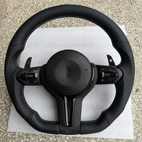 Volante de cuero para F01, F10, F20, F22, F25, M3, X5, F15, X6, F16, 4 radios, estilo empresarial, Serie 6 perforada
