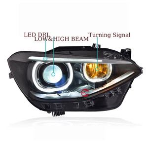 Faro Anteriore Styling per <span class=keywords><strong>BMW</strong></span> <span class=keywords><strong>F20</strong></span> 2012 2013 2014 2015 116i 118i 120i Design con Luce di Marcia Diurna DRL e Indicatore di Direzione per Auto - Product Image 5