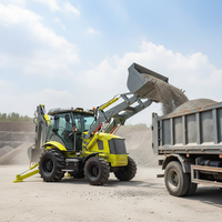 Nouvelle Mini-chargeuse-pelleteuse 4x4 de 8 tonnes avec moteur diesel CE EPA, Tracteur agricole et Excavatrice