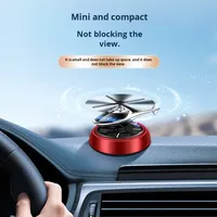 Diffuseur d'aromathérapie solaire pour voiture, parfum de voiture solaire, modèle d'avion rotatif solaire, désodorisant pour l'intérieur de la voiture, décoration intérieure de la voiture