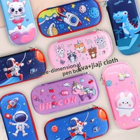 Trousse à crayons 3D en EVA anti-pression et anti-chute, sans fermeture, taille unique, modèle H836, pour écoliers coréens