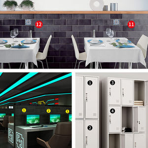 Live room welfare-Specificare i colori numero adesivi per pittura scatola di stoccaggio mosaico perline Organizer bottiglia punto croce <span class=keywords><strong>etichetta</strong></span> - Product Image 3