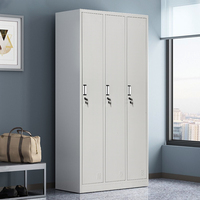 Maison moderne utilisant l'armoire de chambre à coucher armoire de stockage en métal de couleur de taille personnalisée armoire de casier