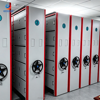 Étagères compactables motorisées, compacts de stockage de documents, étagères robustes, rayonnages et unités de stockage