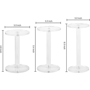 Exhibidores <span class=keywords><strong>de</strong></span> Acrílico Transparente Personalizados para Relojes <span class=keywords><strong>de</strong></span> Pulsera, Anillos, Sombreros, Juego <span class=keywords><strong>de</strong></span> 3 para Joyería, Relojería y Tiendas - Product Image 3