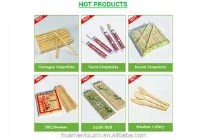 Производитель в Китае, оптовая цена, одноразовые бамбуковые палочки для еды с индивидуальным логотипом