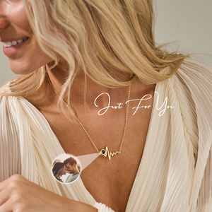 Lateefah Custom Photo Projection <strong>Necklace</strong> Heart Rate Pendant Waterproof Jewelry Memorial <strong>Picture</strong> Gift Photo <strong>Inside</strong> <strong>Necklace</strong> - Product Image 5