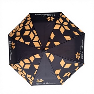 <span class=keywords><strong>Parapluie</strong></span> pliant entièrement automatique de 97 cm en pongé <span class=keywords><strong>avec</strong></span> baleines métalliques noires, conception coupe-vent, idéal pour les cadeaux d'affaires - Product Image 3