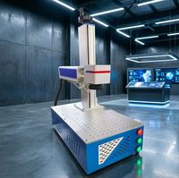 CORAL HG-ZM-A-D50 Nueva Máquina de Grabado Láser de Fibra CNC de Metal de Alta Precisión 0.01mm con Enfriamiento por Aire Compatible con AI/DXF/NC/PLT/SVG