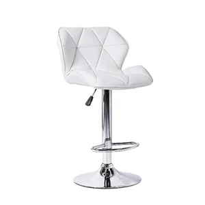 Restaurant Bar Stool Bistro High Chairs Counter Bar Stool Modern Wooden Fabric Leather PU Bar Chair