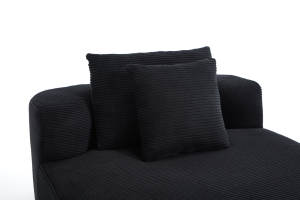 Sofá Cama Cuadrado Ecológico, Tapizado en Tela, Modular, con Almacenamiento Compacto para Dormitorio - Product Image 3