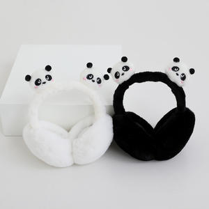 Gitmek parti komik Faux kürk kış <span class=keywords><strong>Earmuffs</strong></span> sevimli Panda kulak Muffs kafa rüzgar geçirmez kulak isıtıcı çocuklar kulaklıklar hava yastığı hareketli kulaklar - Product Image 2