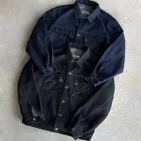 Vêtements personnalisés, ensembles de jeans brodés, ensembles de vestes en jean, ensembles de pantalons en jean surdimensionnés et épais pour hommes
