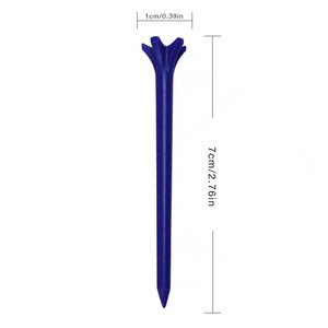 ทีกอล์ฟพลาสติกขนาด 100 มม. ทนทาน สีผสม สำหรับอุปกรณ์กอล์ฟ - Product Image 4