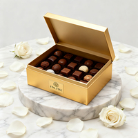 Boîte cadeau en carton rigide faite à la main pour mariage, Ramadan et anniversaire, imprimée en CMYK avec pelliculage soft touch, personnalisable