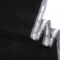 Échantillons Gratuits Fabricants Tissus en Velours Micro Abaya Noir Luxe 200-220gsm Tissés 9000 de Chine