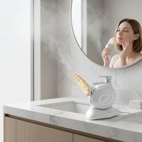 Masseur portable 3 en 1 pour le visage et le cou à micro-courant, raffermissant la peau, anti-rides, en matériau ABS, compatible avec les prises EU/UK