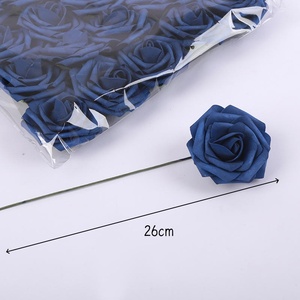<span class=keywords><strong>Testa</strong></span> di Rosa da 8CM con Asta, Supporto per Fiori in PE, <span class=keywords><strong>Testa</strong></span> di Fiore in Schiuma, Accessori per Scatole di Caramelle da Matrimonio, Fiori da Mano - Product Image 5