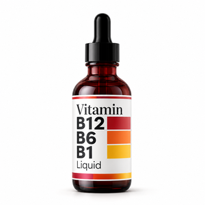 Gotas Líquidas de Vitamina B12, B6 y B1 con Folato, Suplemento para la Salud de Marca Privada OEM, Logotipo Personalizado - Product Image 1