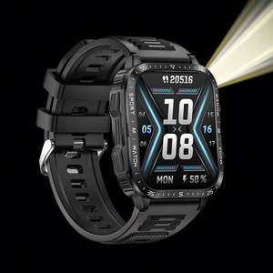 Reloj Inteligente Deportivo KT79 con Linterna, Resistente al Agua 30M, Pantalla de 1.96 Pulgadas, Llamadas Bluetooth, Monitorización del Sueño, Reloj Inteligente para Hombre 2025 - Product Image 4