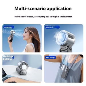 Ventilador de Mano Portátil Mini USB Recargable, Diseño Plegable, Ventilador de 0-100 Velocidades para Ventilación de Automóviles al Aire Libre y Uso Doméstico - Product Image 5