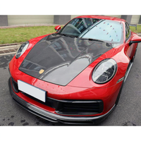 Nouveau capot avant en fibre de carbone sèche style OEM pour 911 992 2018-Présent avec boulons, pièces et accessoires de carrosserie automobile