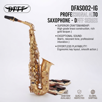 Wholesale/OEM/Factory Price Professional Performance of Alto Saxophone in Brass Flat E-key, Wind Instruments for Adult Beginners