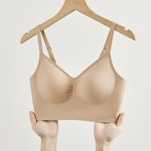 Sujetador Inalámbrico Cómodo, Tejido Suave <span class=keywords><strong>para</strong></span> Uso Diario, Sin Costuras, de Una Pieza, <span class=keywords><strong>Cobertura</strong></span> Completa, Soporte Completo, Anti-Caída - Product Image 1