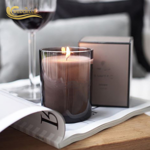 Nến Sang Trọng Được Cá Nhân Hóa Nhãn Hiệu Riêng Nến Thơm Bằng Thủy Tinh Màu Đen - Product Image 5