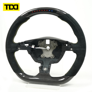 Volante Deportivo TDD de 9 Luces LED de Fibra de Carbono Real Compatible con Ferrari - Product Image 2